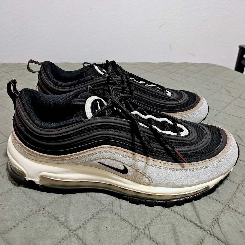 Nike Air Max 97's Black & White Men's Sneakers
